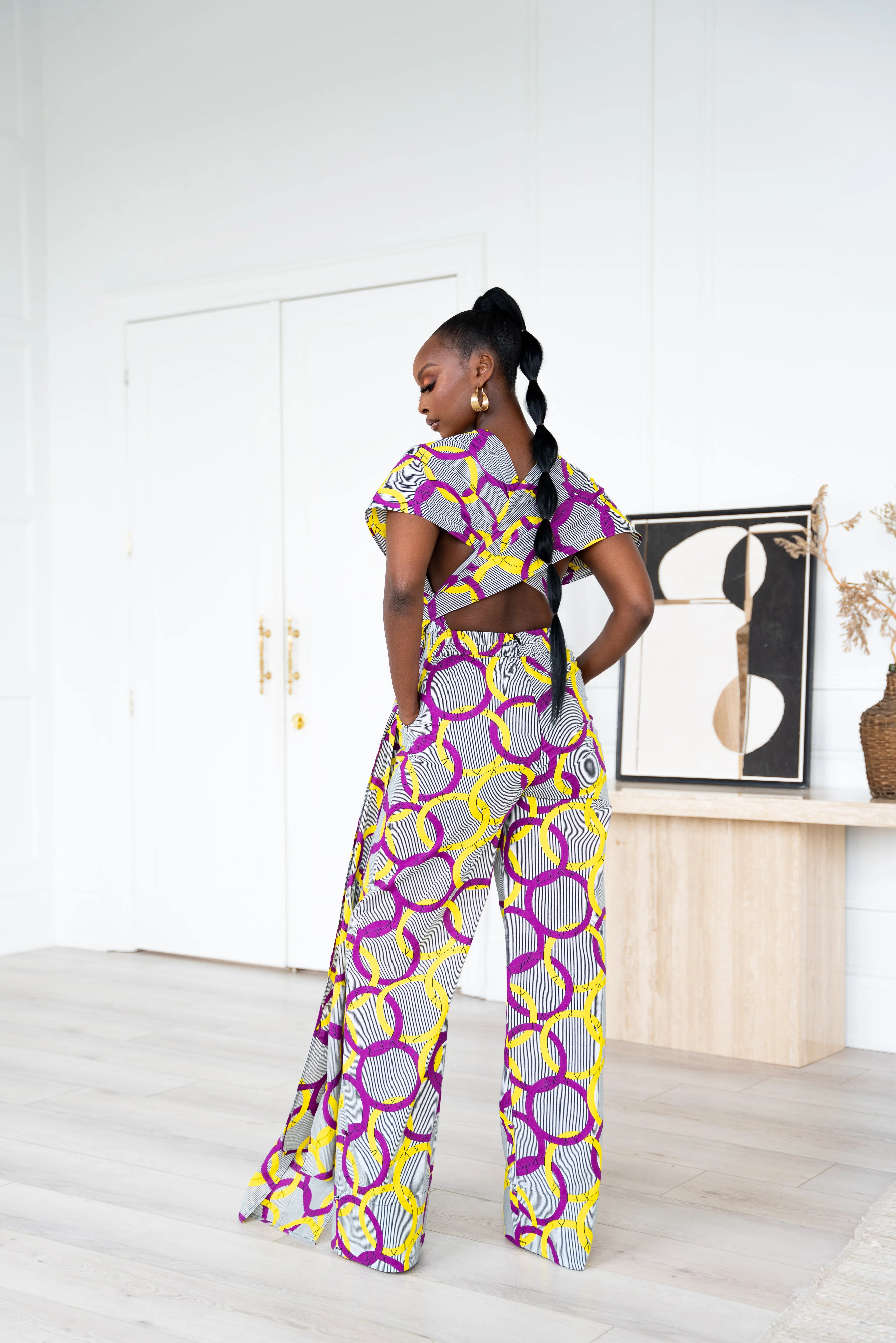 POSI African print infinity jumpsuit (3 LENGTH)