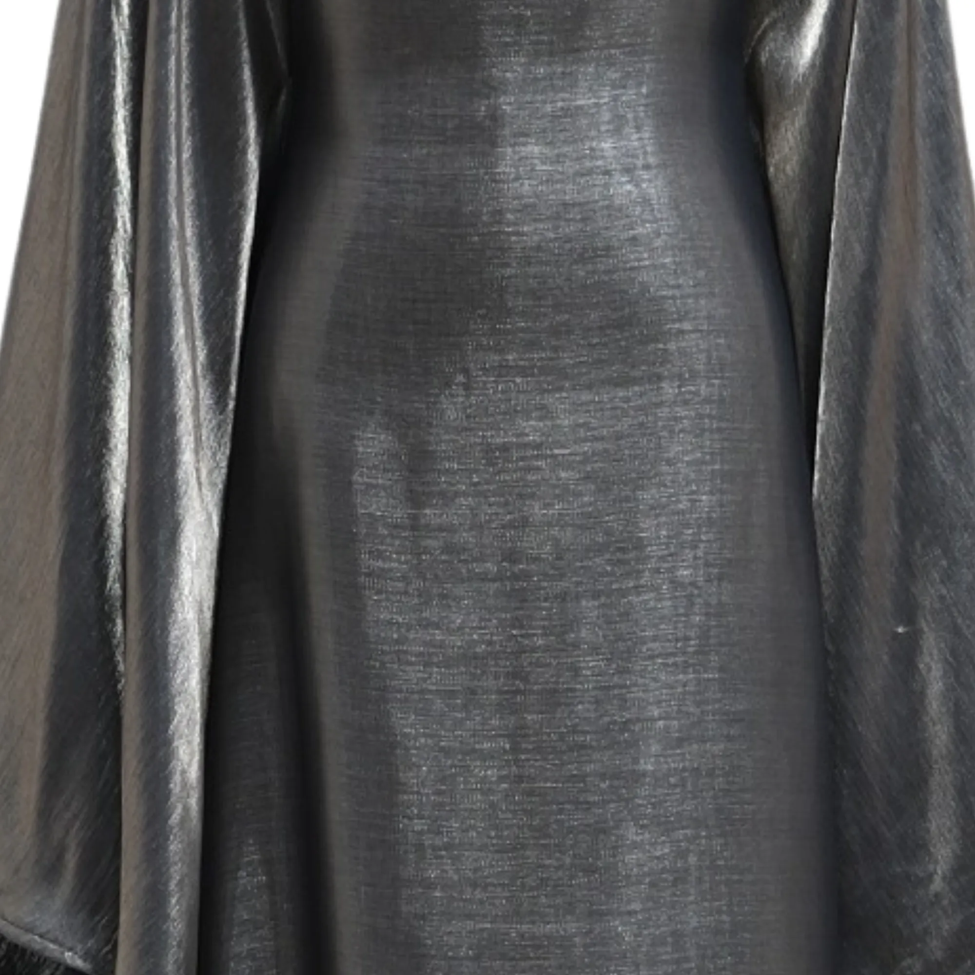 Pre Order:  Abaya Faux-Fur Sleeves Dress