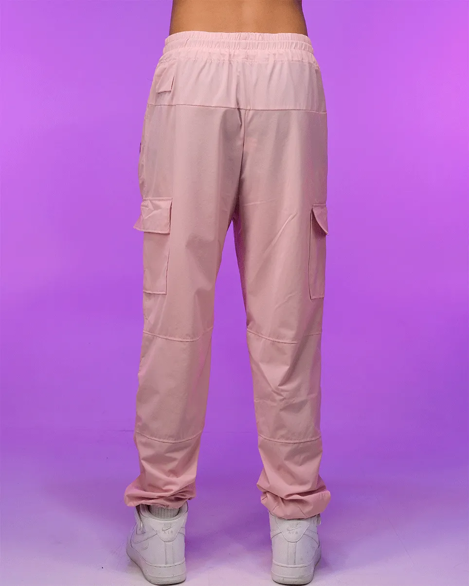 Pretty Pink Unisex Water Resistant Cargo Joggers