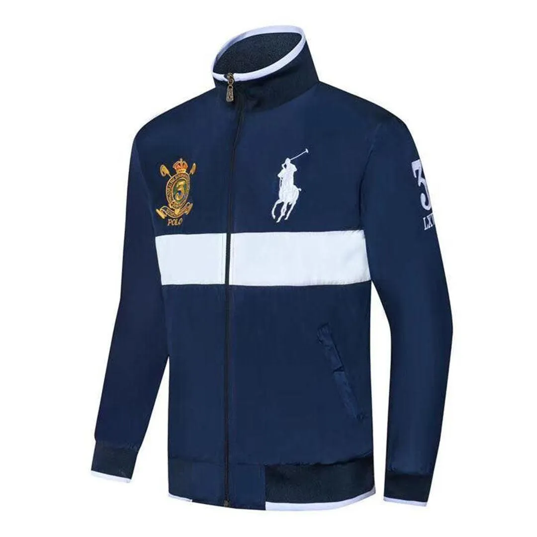 PRL Men's NavyBlue Longsleeves Track Jacket