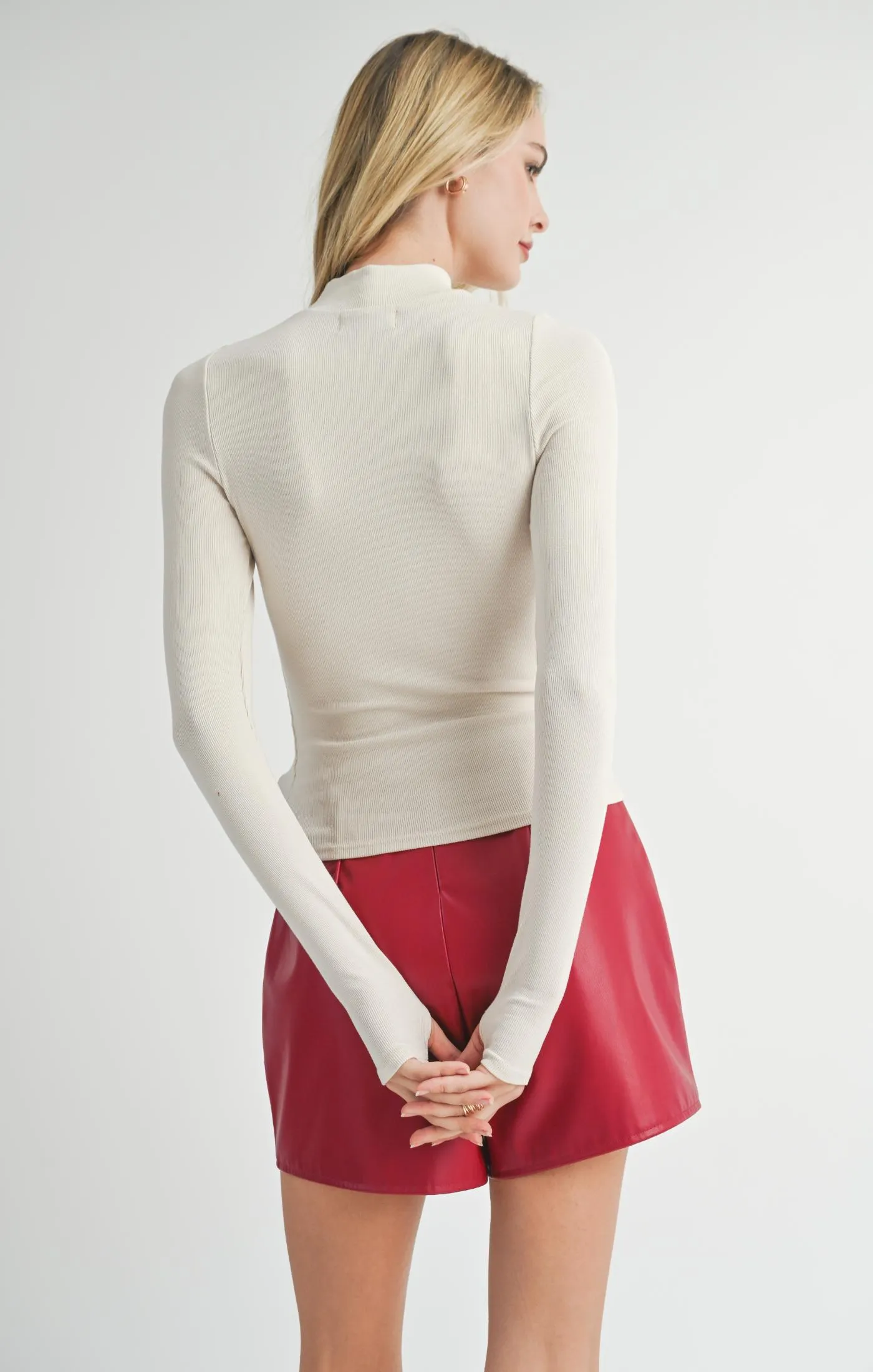 Ronan Mock Neck Knit Top