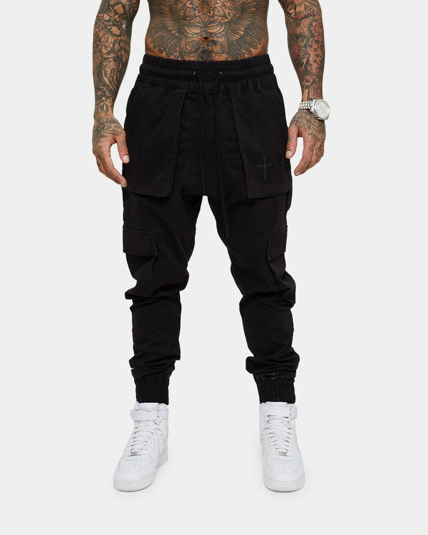 Saint Morta Day of the Dead Joggers Black