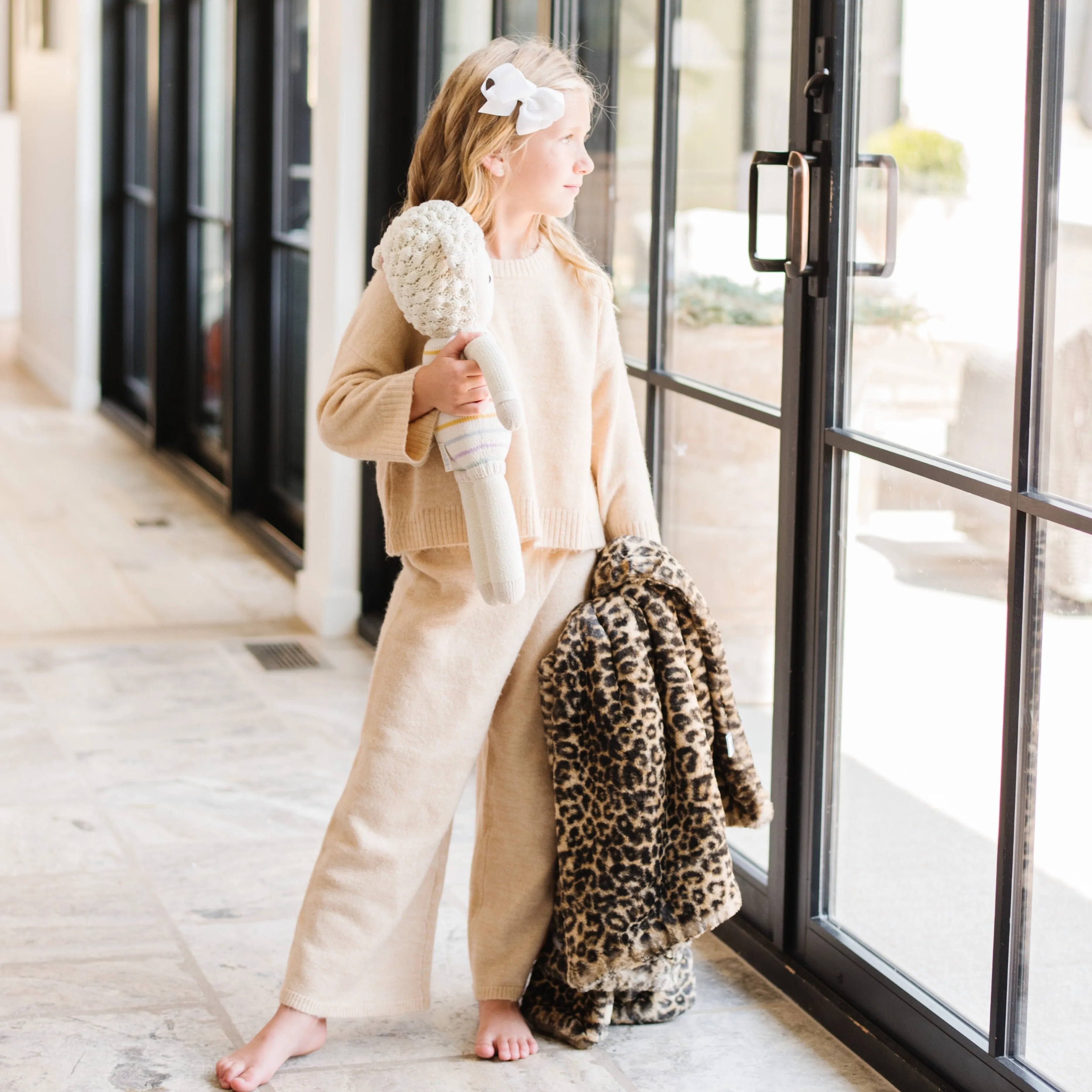 Saranoni Faux Fur Receiving | Classic Leopard