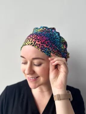 Scrub Hat - Lisa Leopard