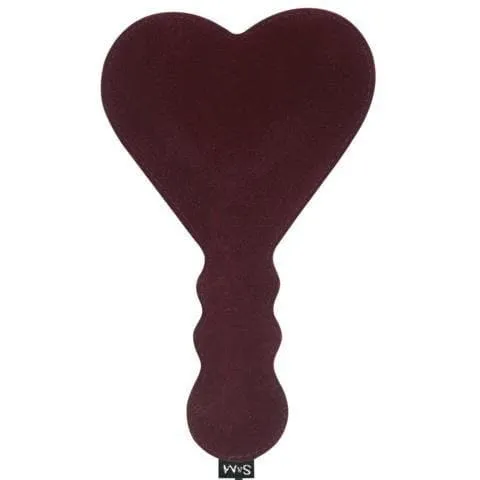 Sex And Mischief Enchanted Heart 10.25 inch Paddle Red & Black