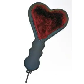 Sex And Mischief Enchanted Heart 10.25 inch Paddle Red & Black