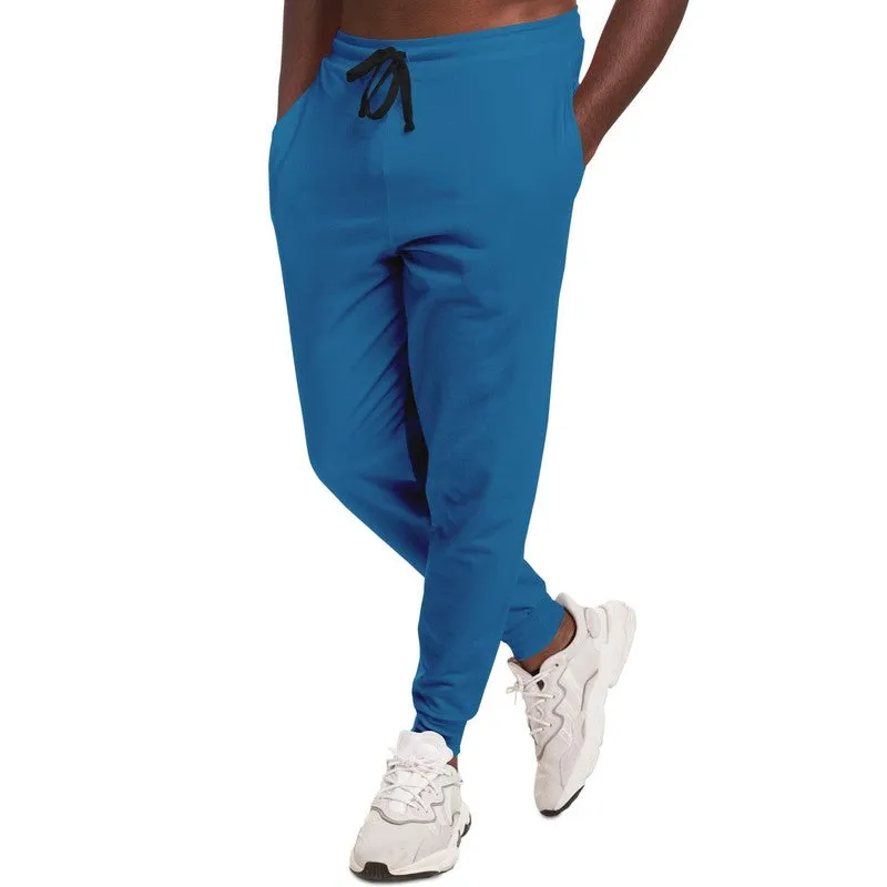 Shaded Cyan Joggers | Unisex | with PLUS sizes | C100M25Y0K30