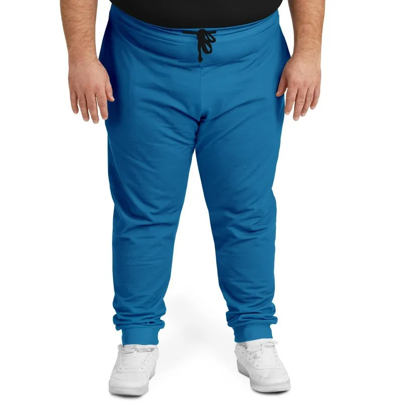 Shaded Cyan Joggers | Unisex | with PLUS sizes | C100M25Y0K30