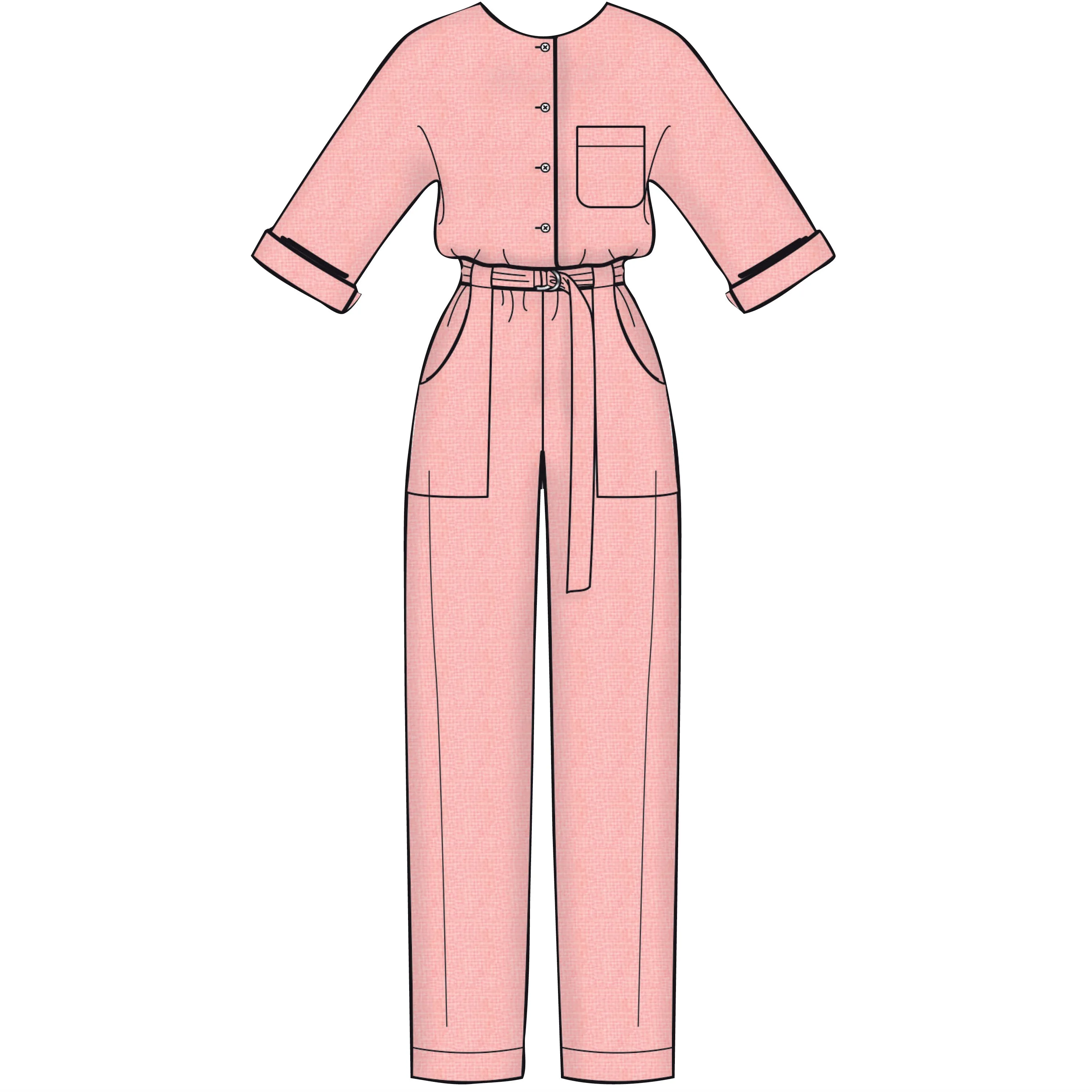 Simplicity Pattern 8907 Misses' Jumpsuit, Romper, Dresses & Belt