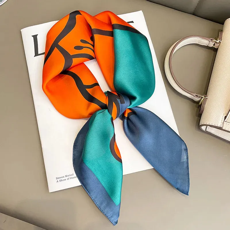 Sophisticated Silk Satin Scarf