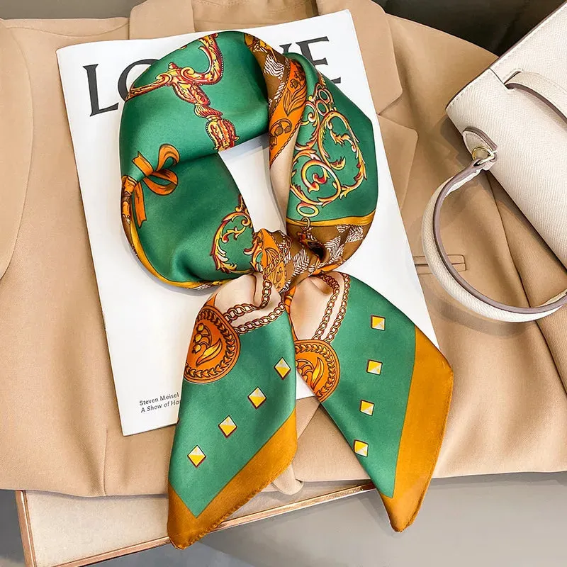 Sophisticated Silk Satin Scarf