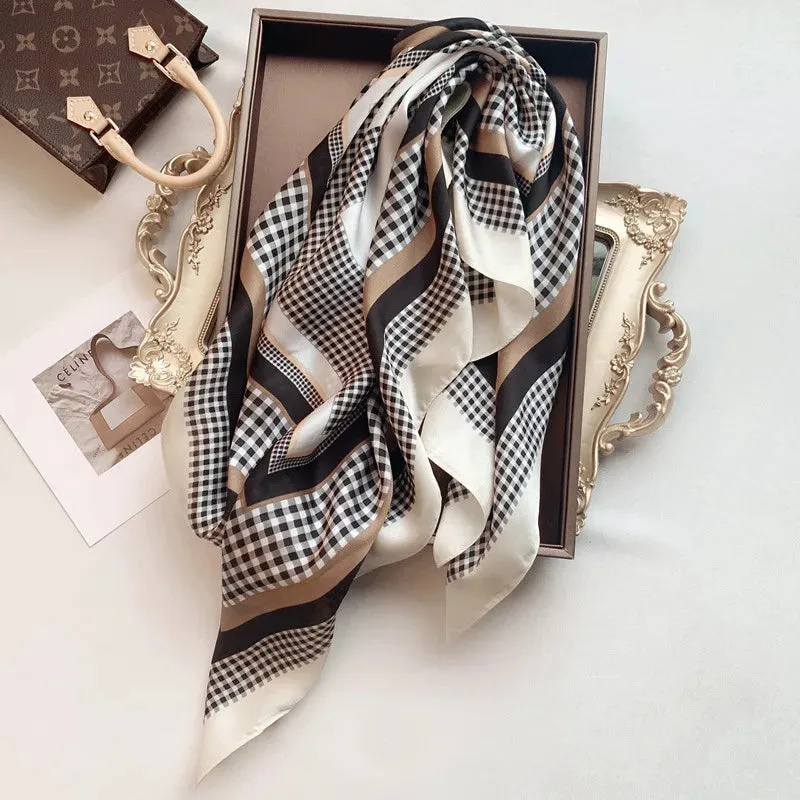 Sophisticated Silk Satin Scarf