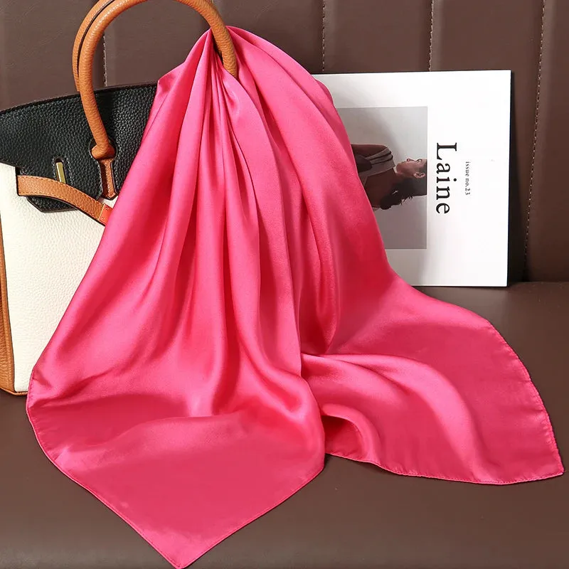 Sophisticated Silk Satin Scarf