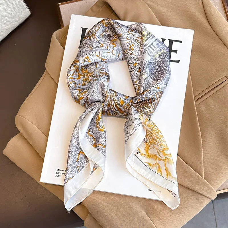 Sophisticated Silk Satin Scarf