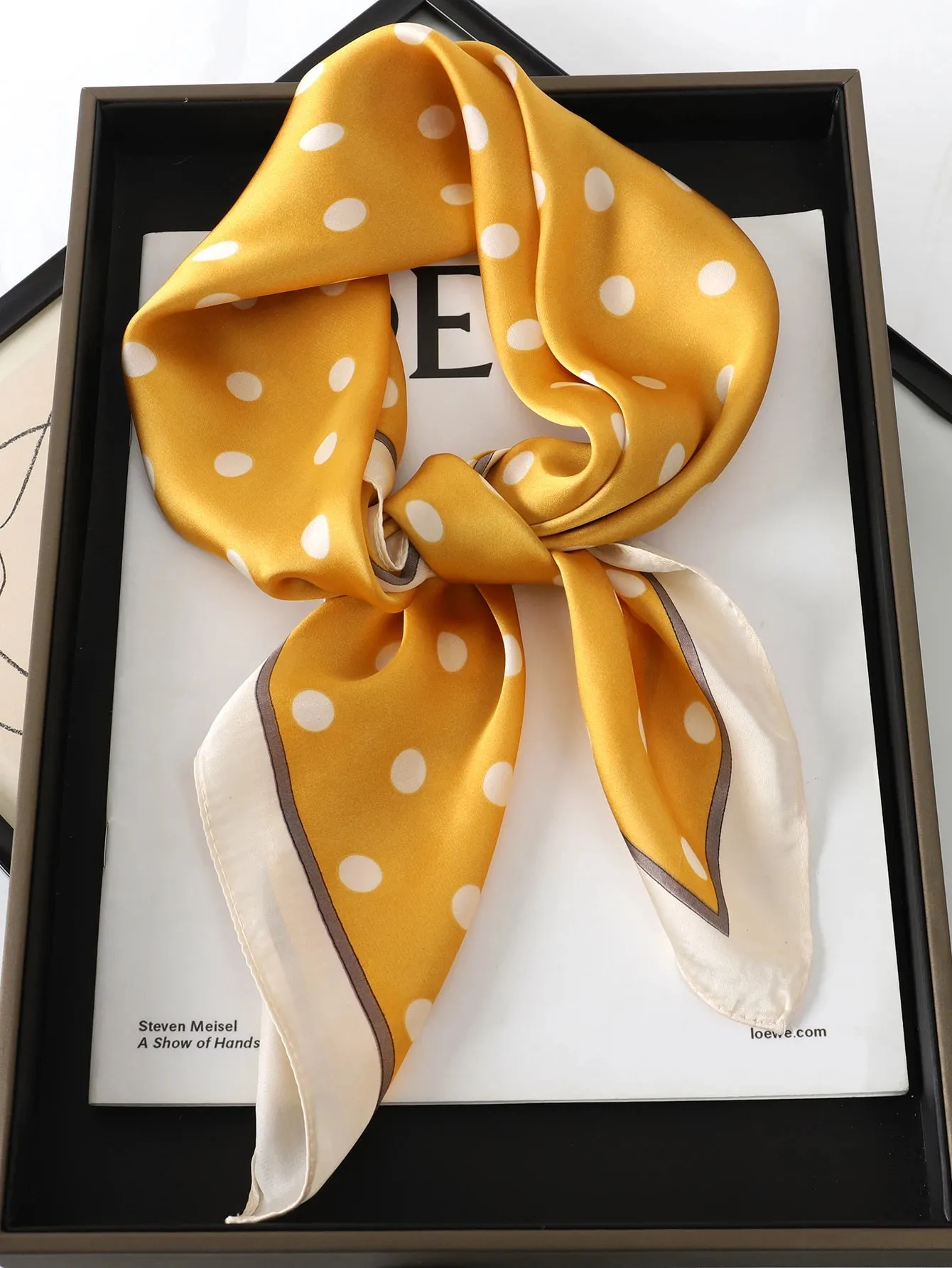 Sophisticated Silk Satin Scarf