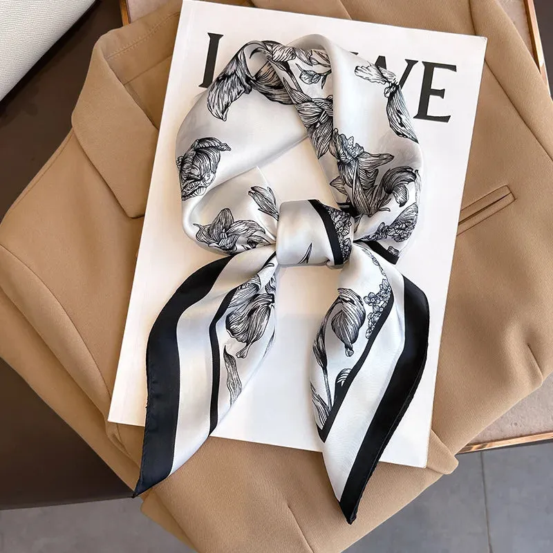 Sophisticated Silk Satin Scarf