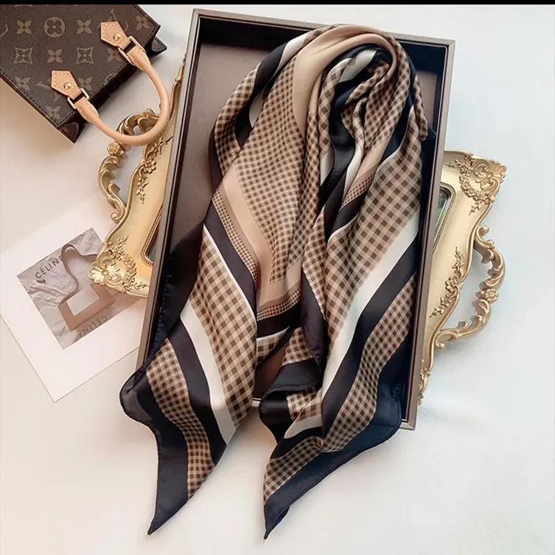 Sophisticated Silk Satin Scarf