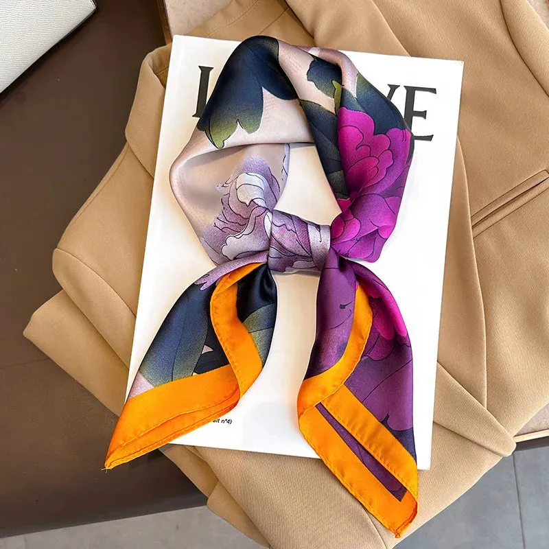 Sophisticated Silk Satin Scarf