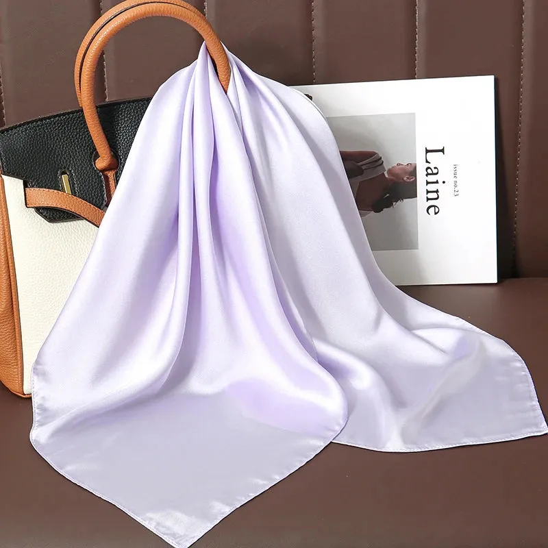 Sophisticated Silk Satin Scarf