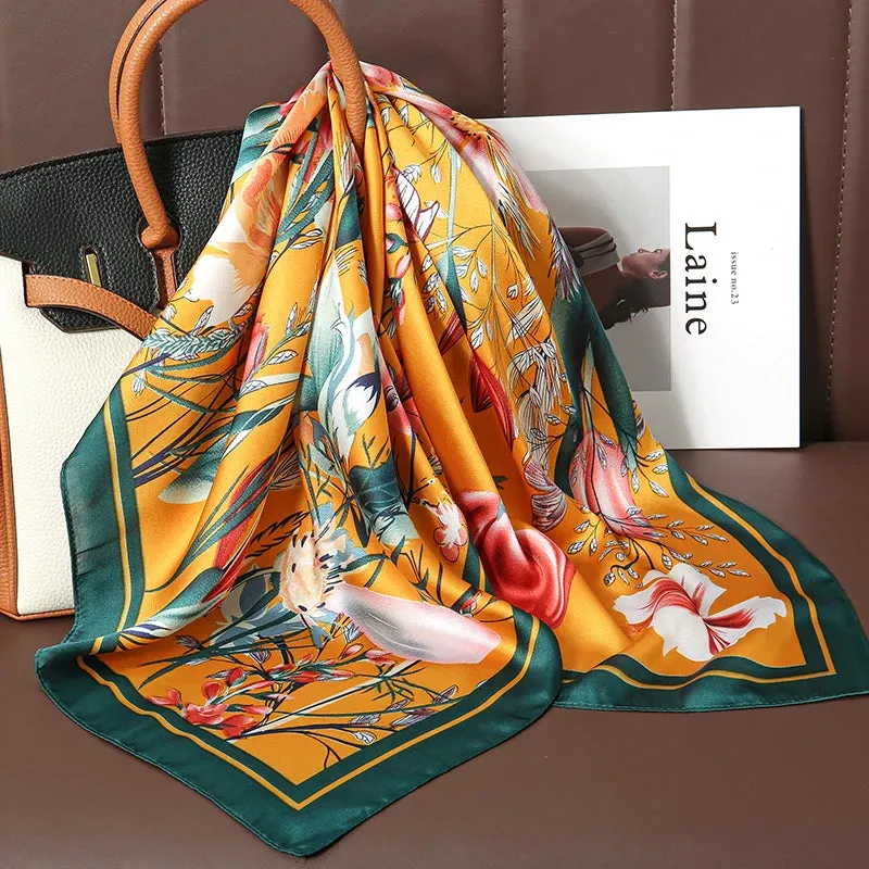 Sophisticated Silk Satin Scarf