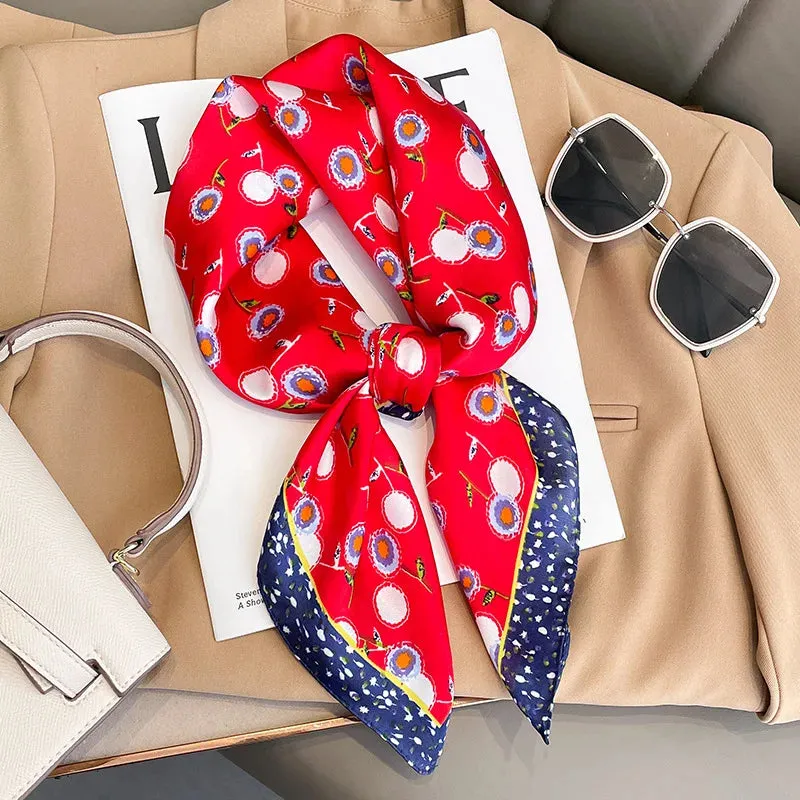 Sophisticated Silk Satin Scarf