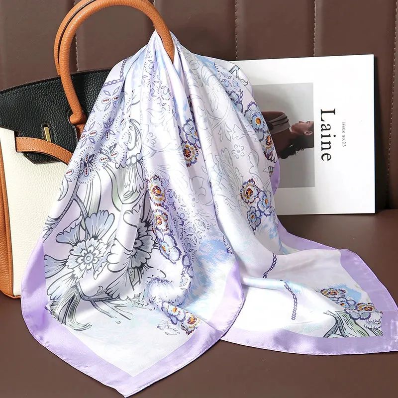 Sophisticated Silk Satin Scarf