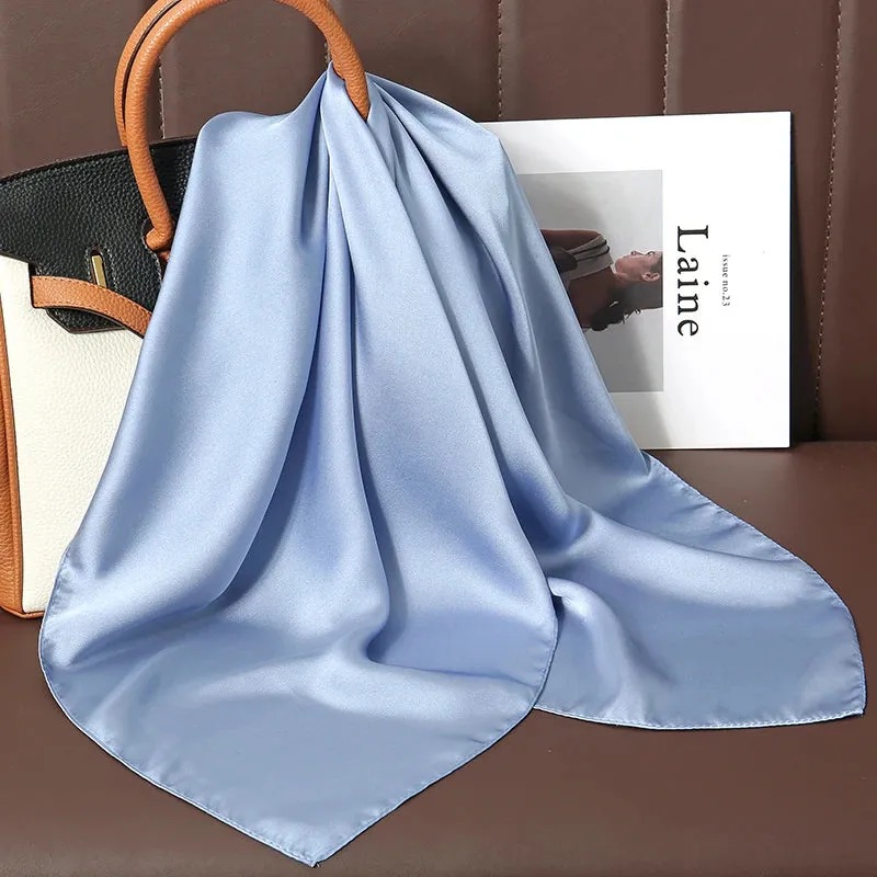 Sophisticated Silk Satin Scarf