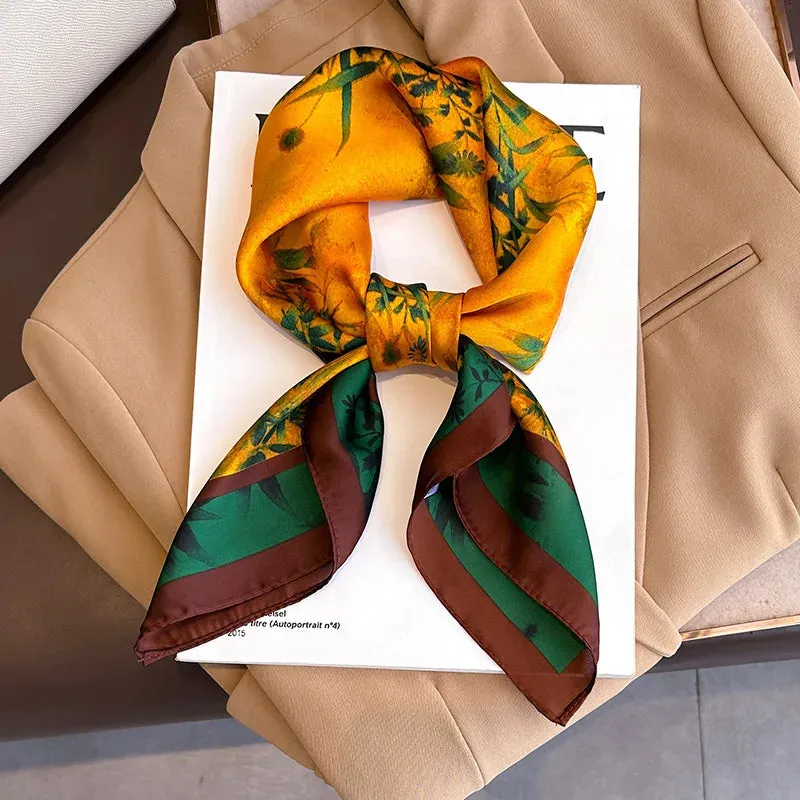 Sophisticated Silk Satin Scarf