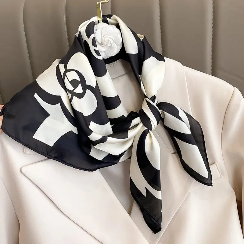 Sophisticated Silk Satin Scarf