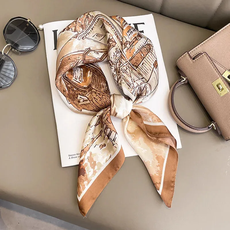 Sophisticated Silk Satin Scarf