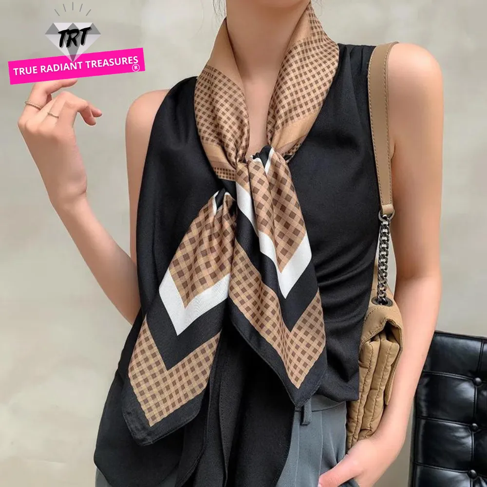 Sophisticated Silk Satin Scarf