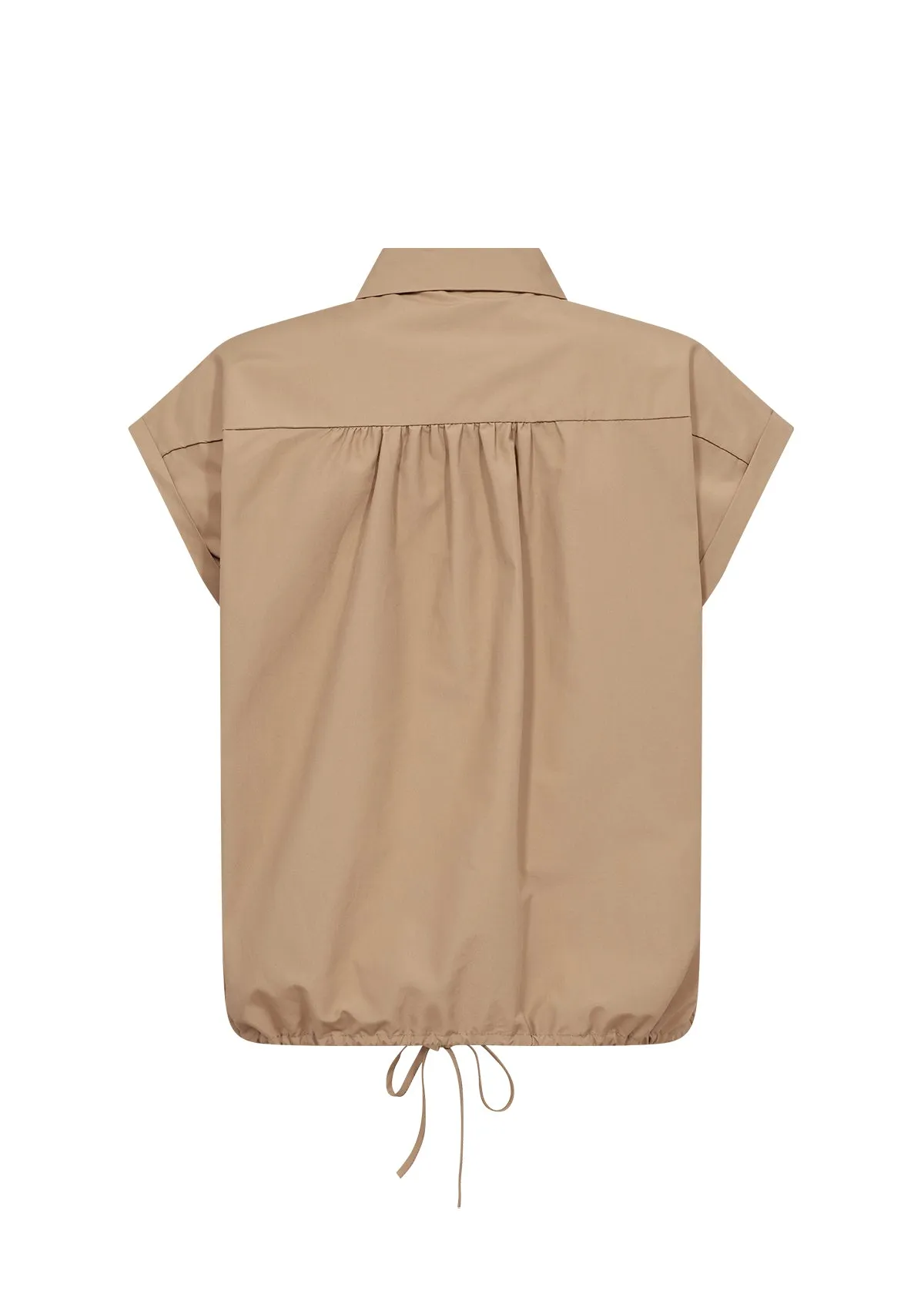 Soya Concept - Netti Collared Shirt with Drawstring