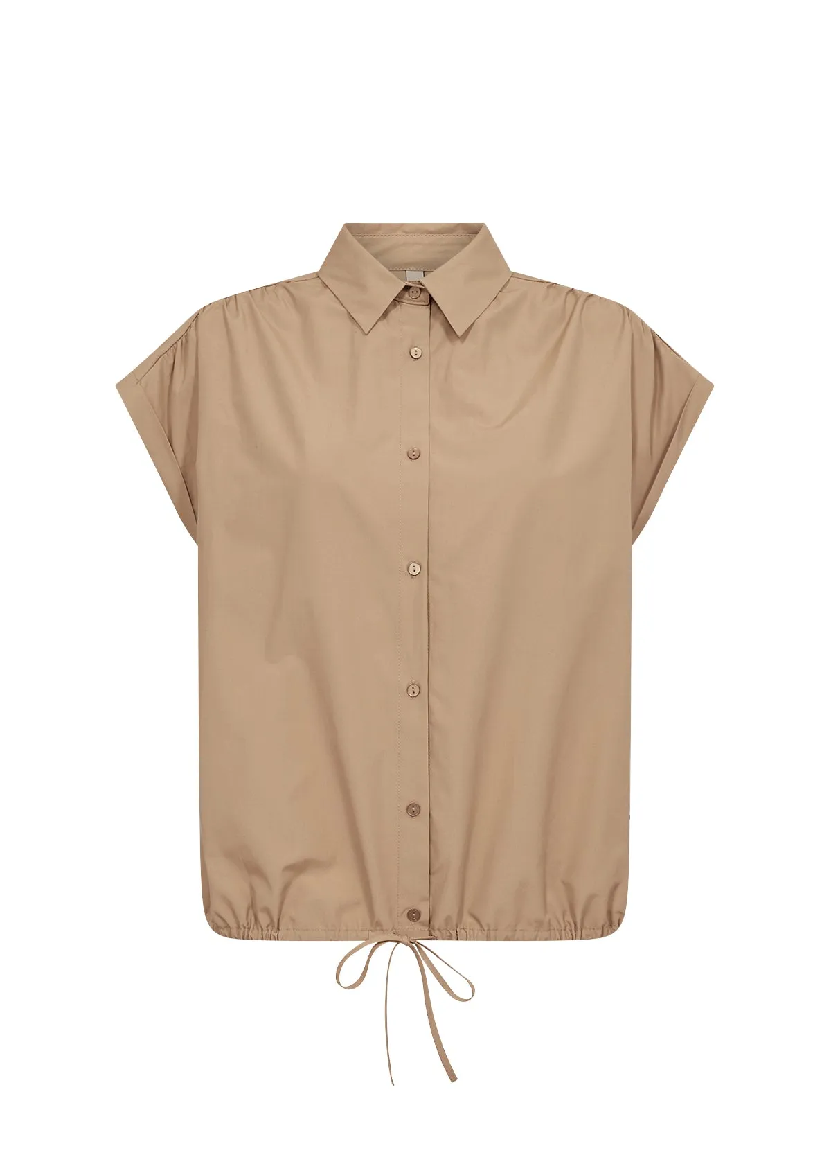 Soya Concept - Netti Collared Shirt with Drawstring