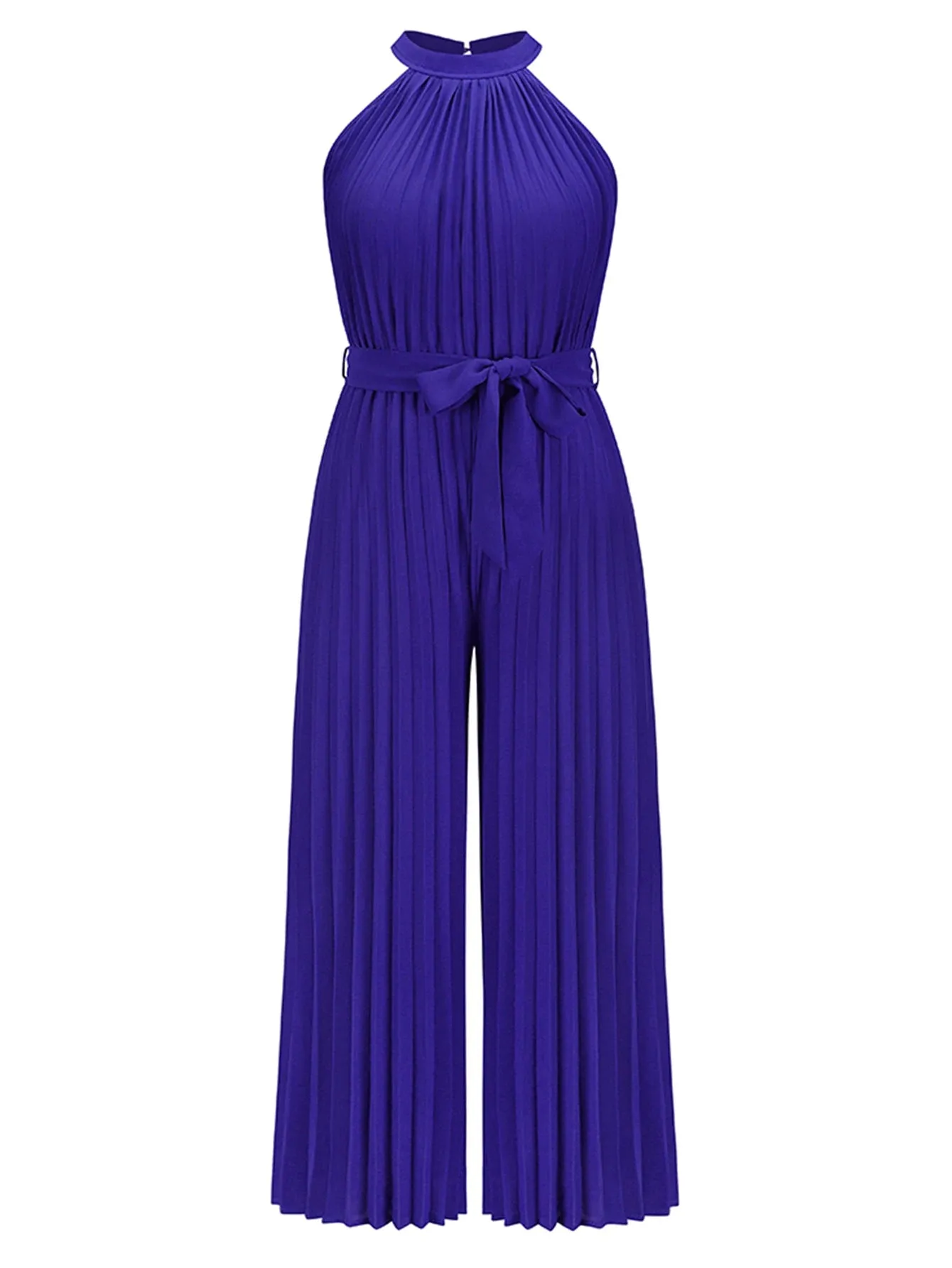 Stylish Halter Neck Wide-Leg Jumpsuit