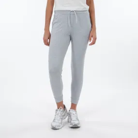 Tempo Performance Jogger | Heather - Stainless Steel/White