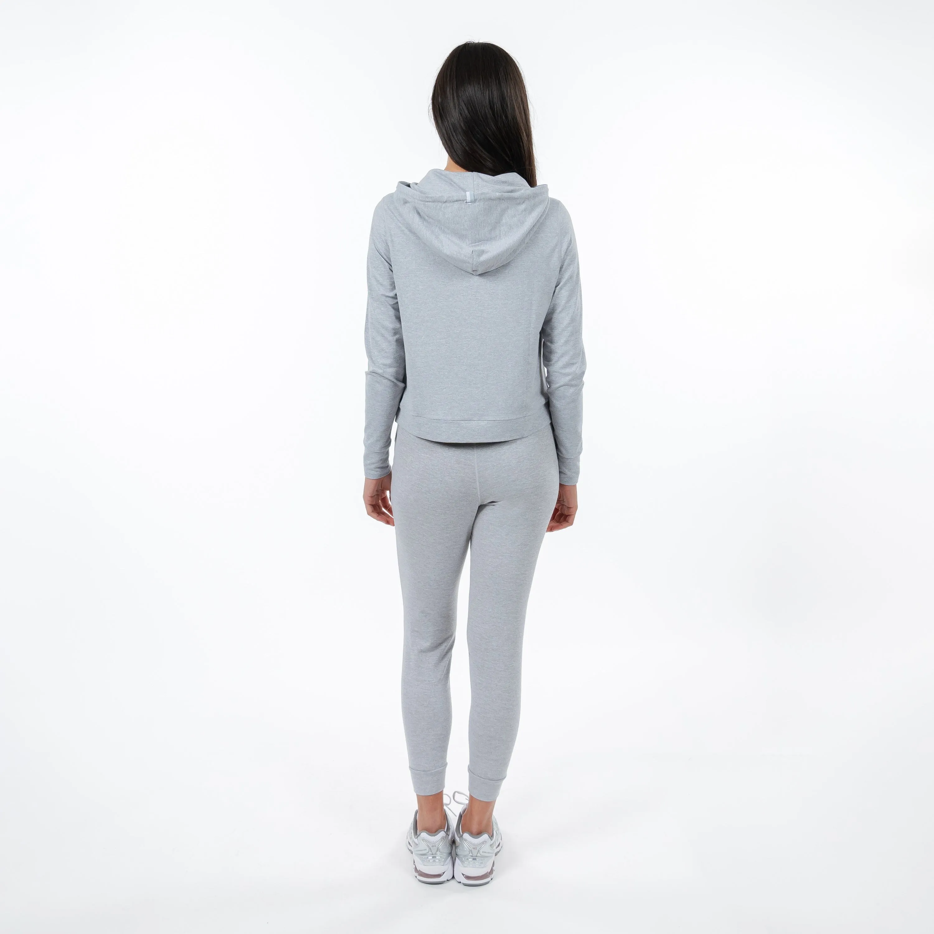 Tempo Performance Jogger | Heather - Stainless Steel/White