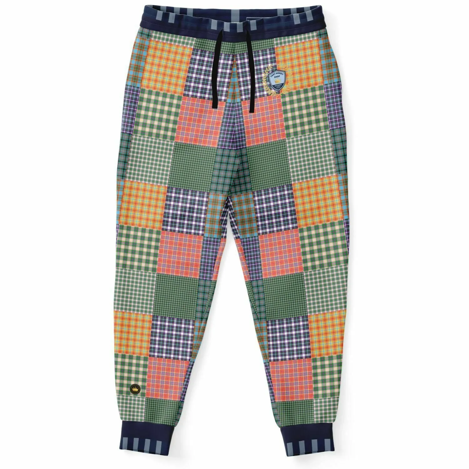 THS 1976 Orange Wheat Wreath Plaid Eco-Poly Unisex Joggers