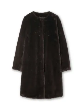 TIGER OF SWEDEN ANIS FAUX FUR BROWN COAT Ladies