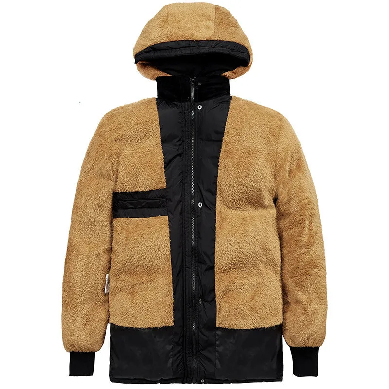 Tommy™ bont gevoerd zwart met rits Parka winterjas