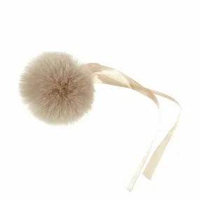 Trimits Faux Fur Super Fluffy Pom Pom - Natural 6cm (Medium)