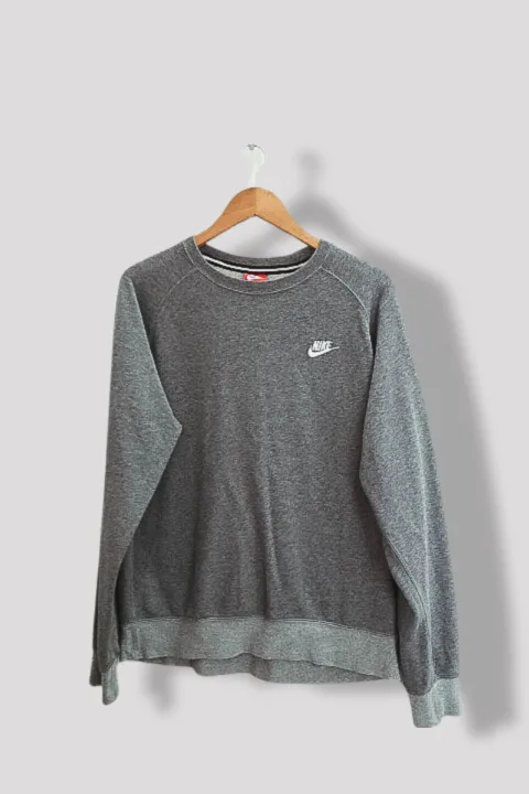 Vintage Large womens nike plain grey sweatshirt