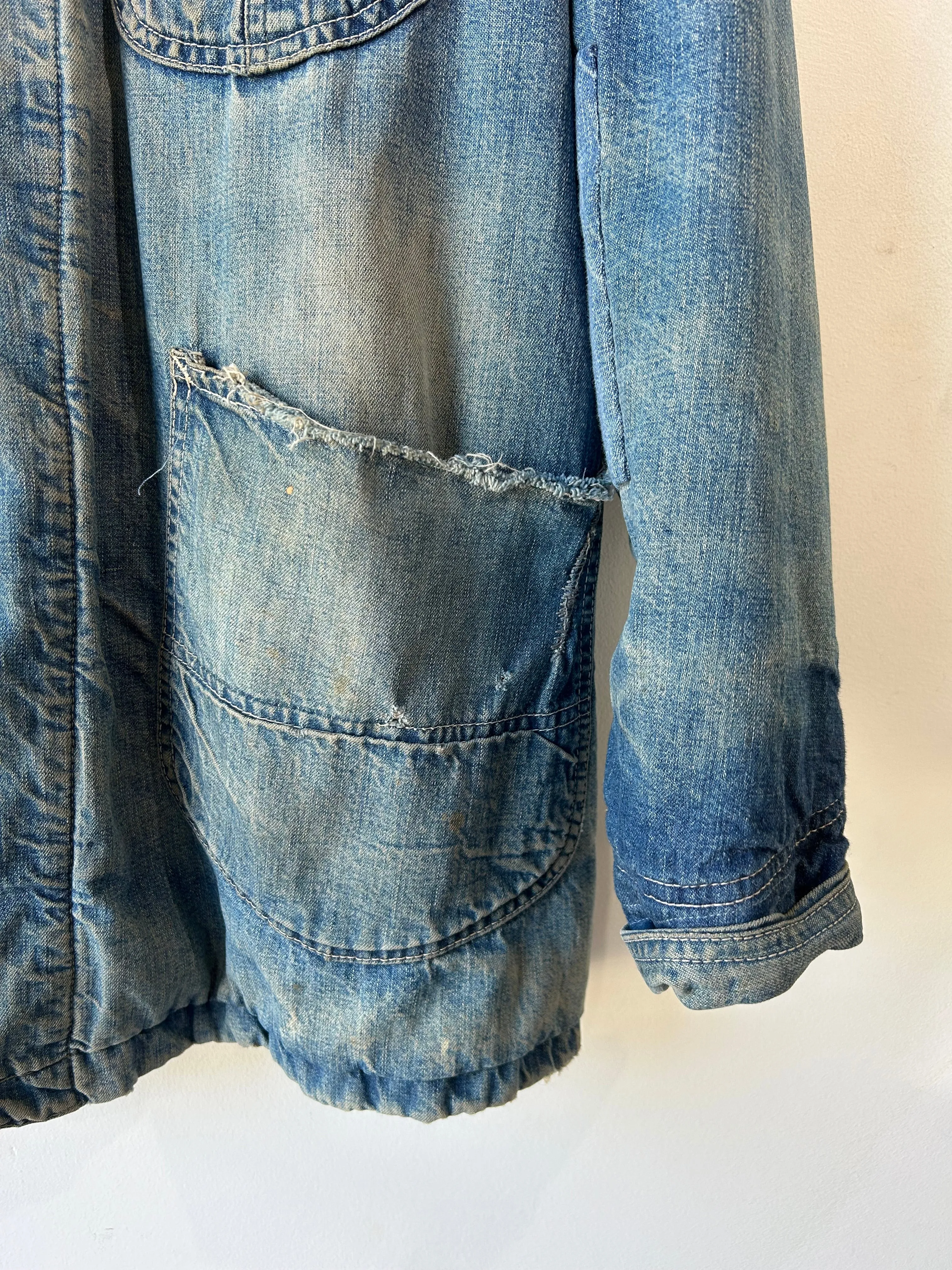 Vintage Lee 81 LJ Jean Jacket with Painted Back