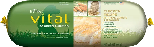 Vital® Balanced Nutrition Chicken Dog Food Recipe With Peas, Carrots & Brown Rice