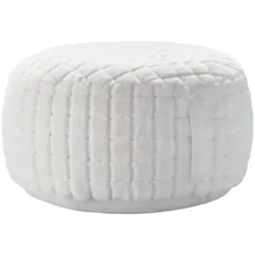 Waverly Pillows RD123 White Pouf