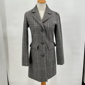 women International Concepts International Concepts Gray Plaid Wool Blend Walker Coat Women's Size Extra Small/XS Multi Coat XS