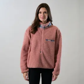 Women's Jenner Sherpa Fleece- Coral Pink