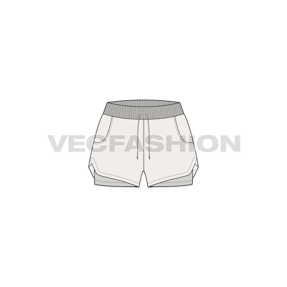 Women's Layered Gym Shorts