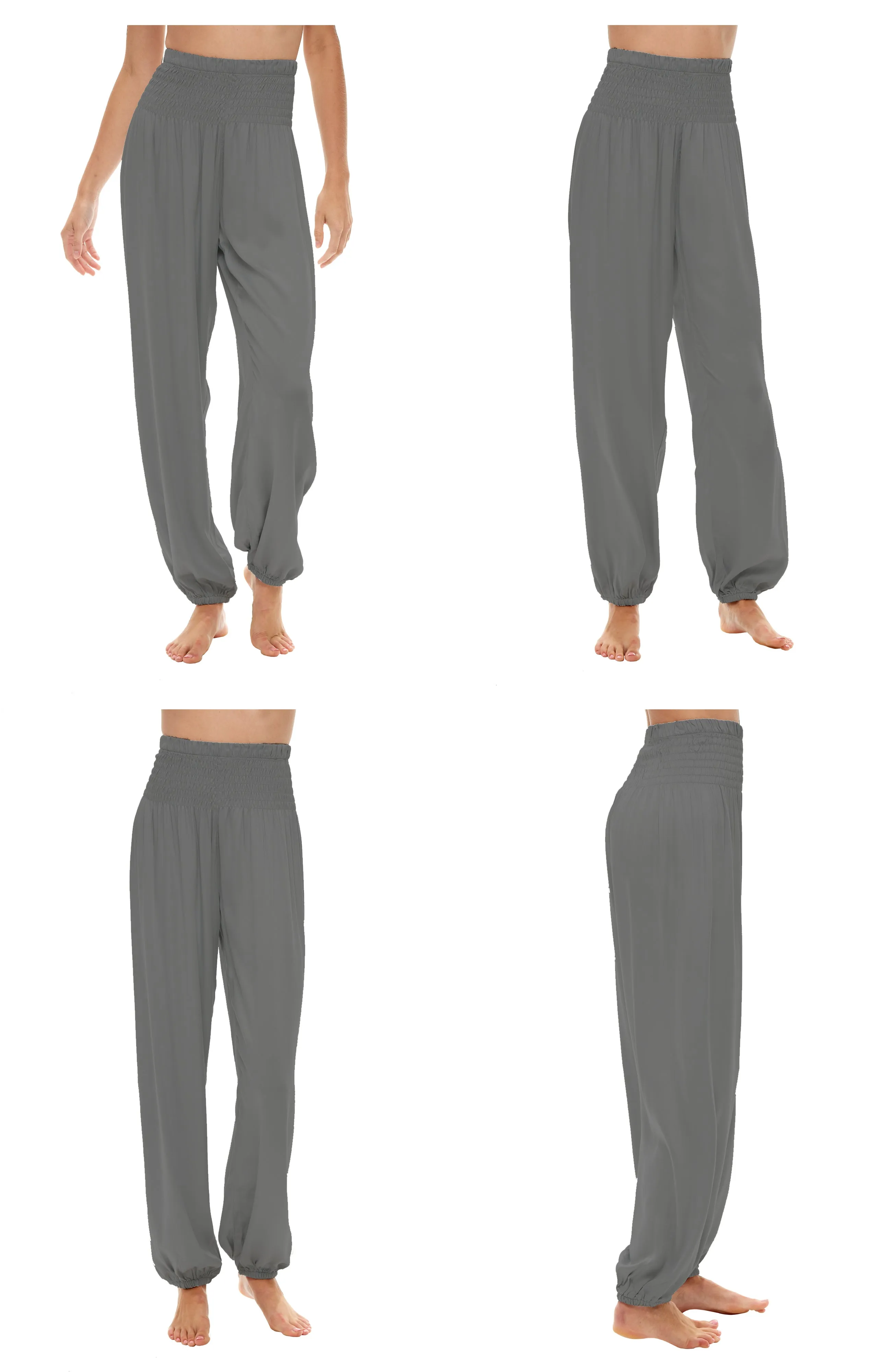 Women's Lightweight Pajama Pants with Wide Elastic Waist, Boho Style Joggers, Maternity