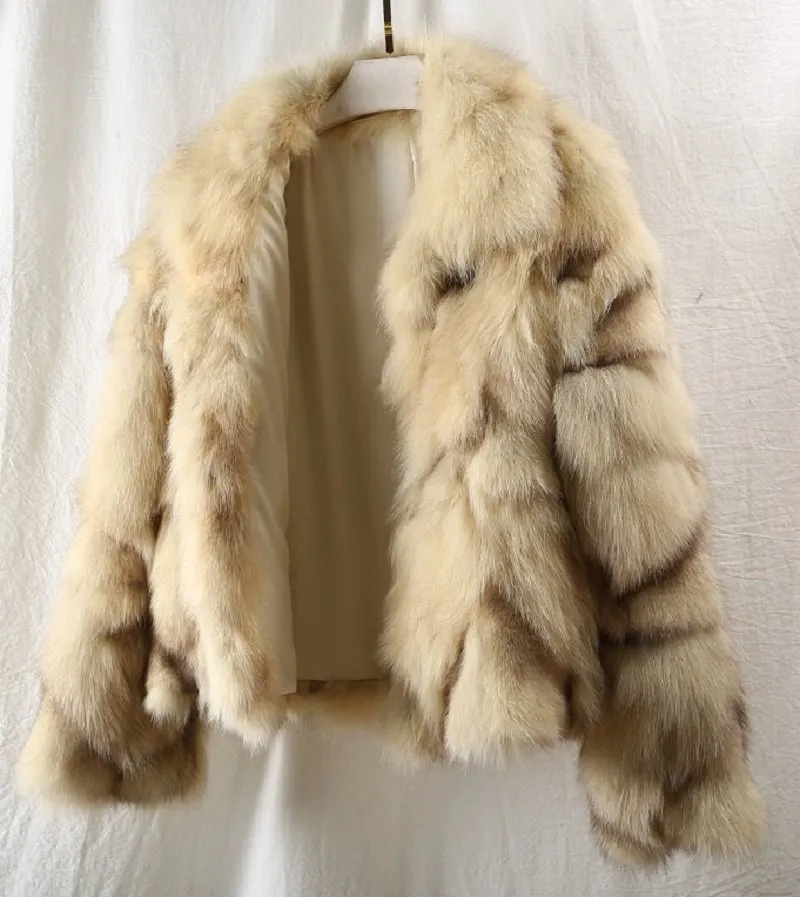 Women's Winter Short Warm Slim Coat With Fox Fur