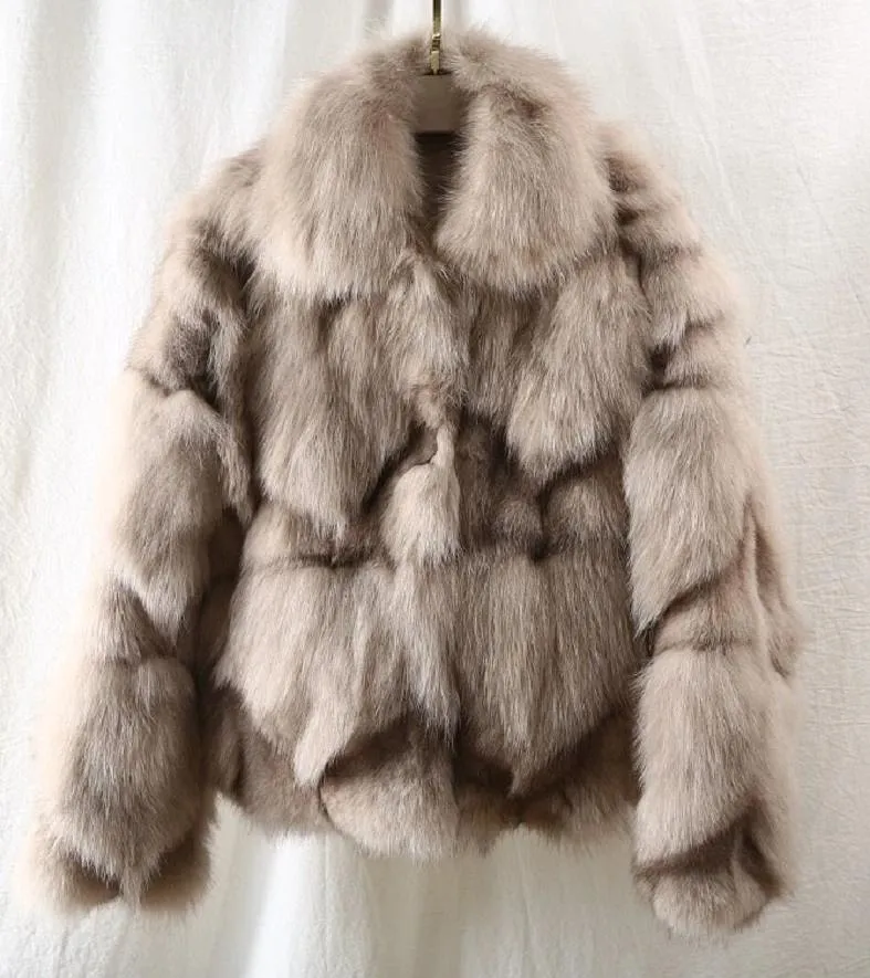 Women's Winter Short Warm Slim Coat With Fox Fur